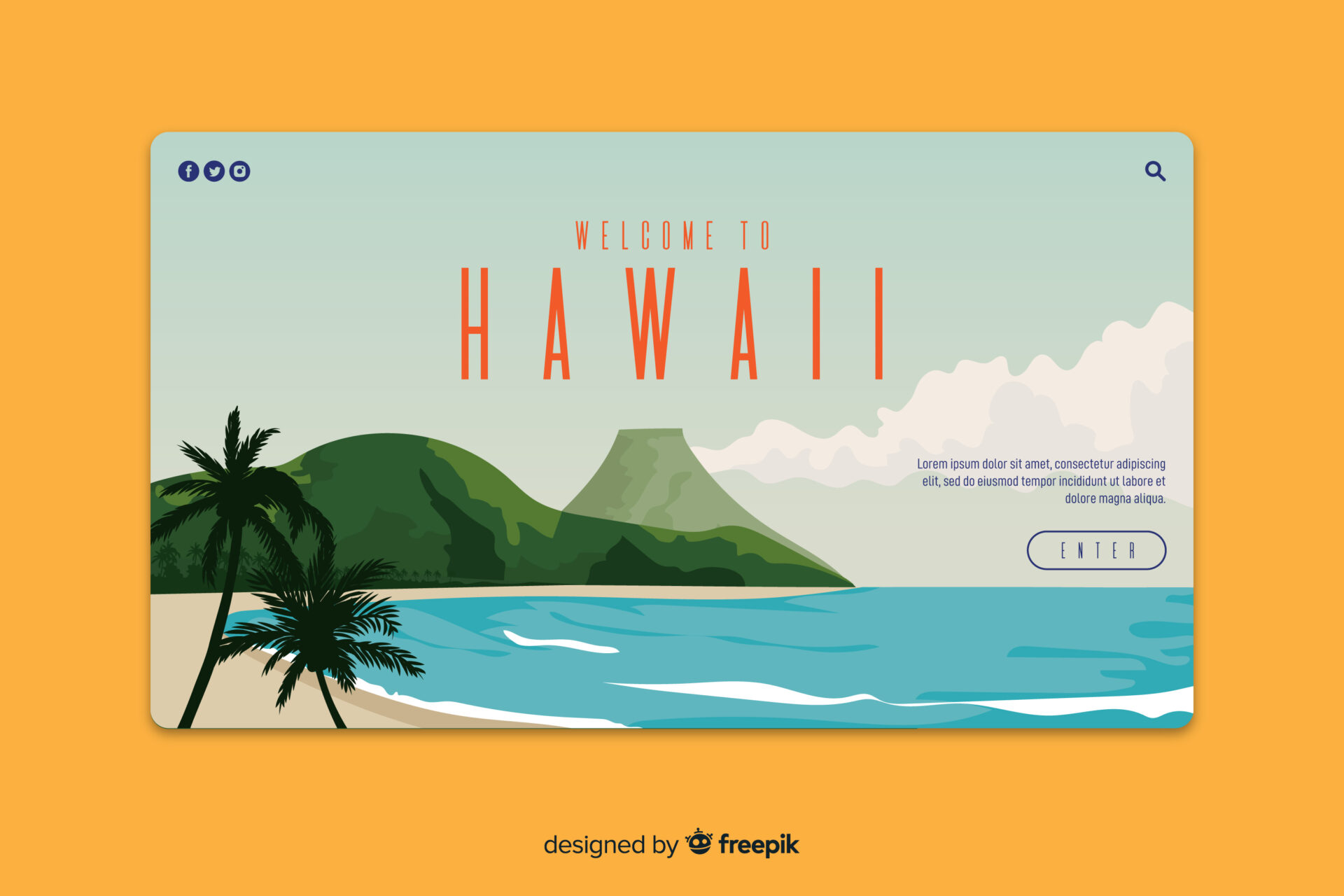 An image of Hawaii beach