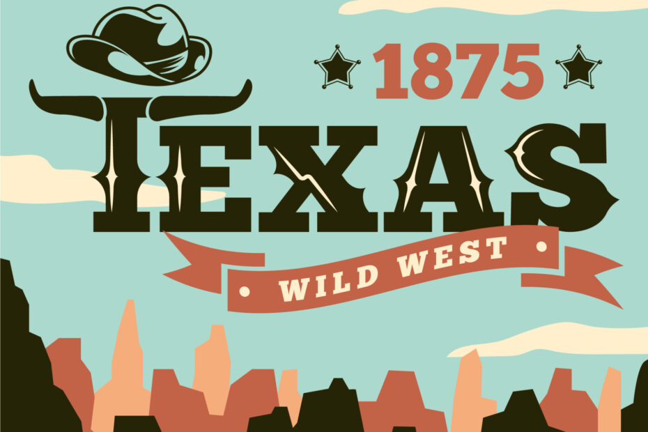 A vector of Texas dessert for the year 1875