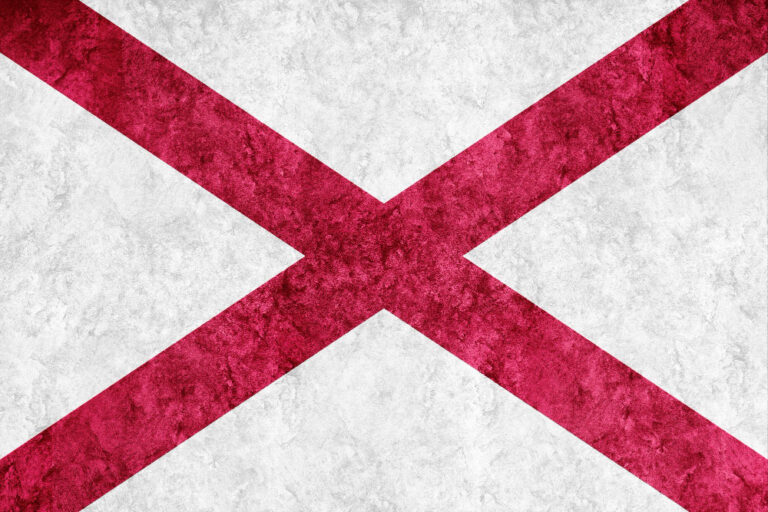 Alabama State Holidays 2024 Day Off   Metallic Alabama State Flag Alabama Flag Background Metallic Texture 768x512 