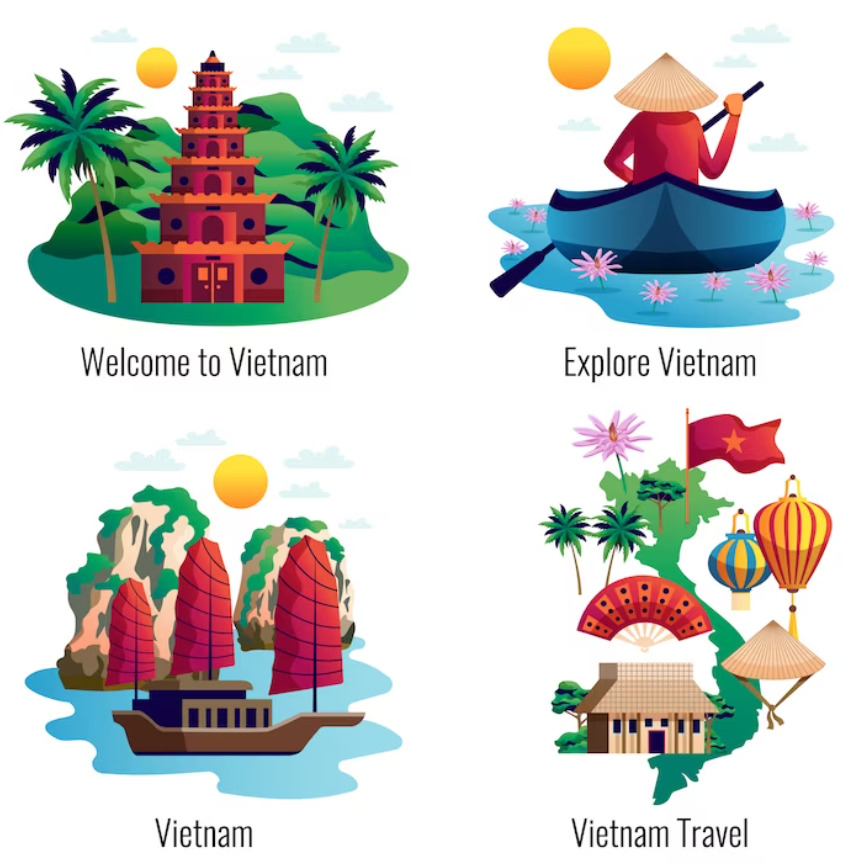 An image of most known and famous places in Vietnam