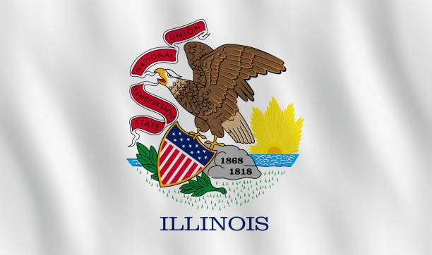 Illinois US state flag