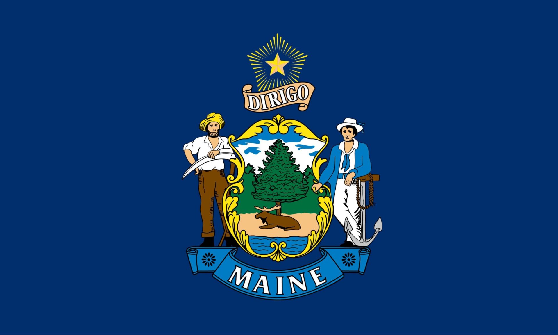 Maine flag
