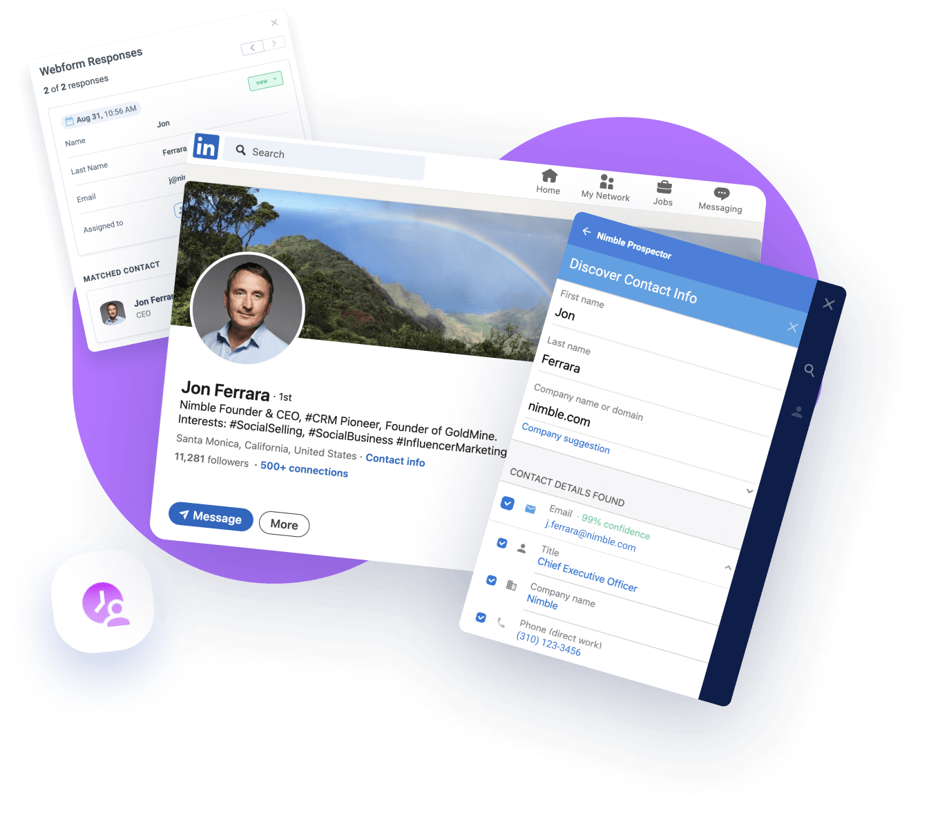 a screenshot of Nimble website