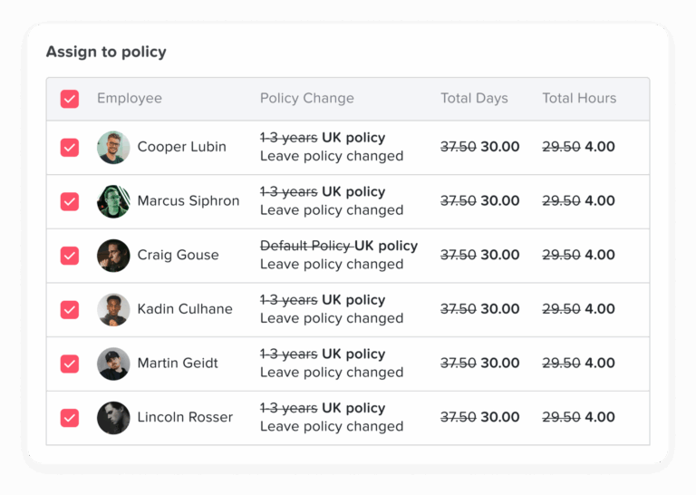 Day Off app feature showing employee leave tracking, PTO management and absence scheduling – Day OffDay Off