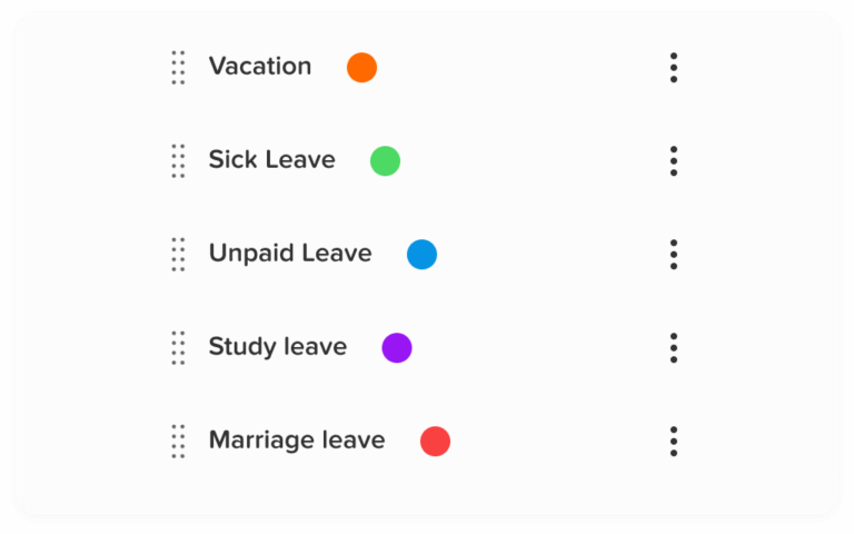 Leave management screen in Day Off app showing employee time off requests, approvals and absence tracking – Day OffDay Off