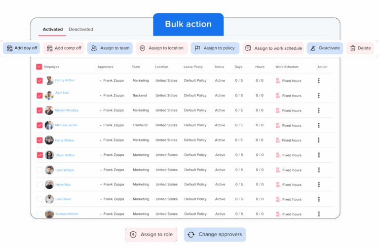 Day Off app feature showing employee leave tracking, PTO management and absence scheduling – Day OffDay Off