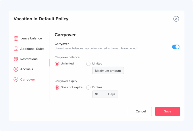 Day Off app feature showing employee leave tracking, PTO management and absence scheduling – Day OffDay Off