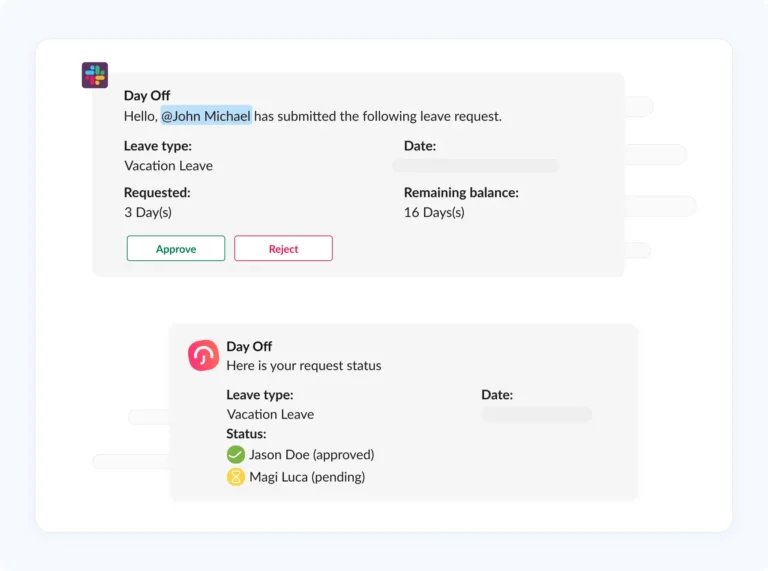 Day Off integrations with Slack, Google Calendar and other tools for seamless leave management – Day OffDay Off
