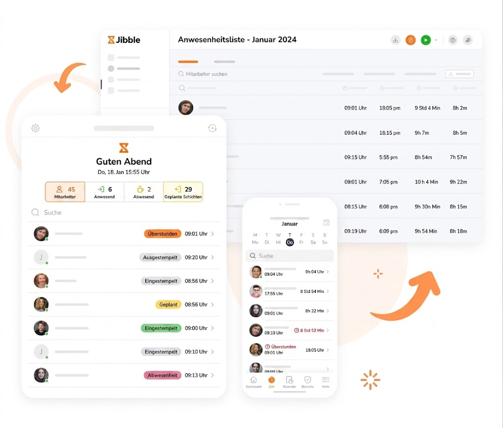 „Online PTO-Tracker für transparente Urlaubsübersicht im Team“