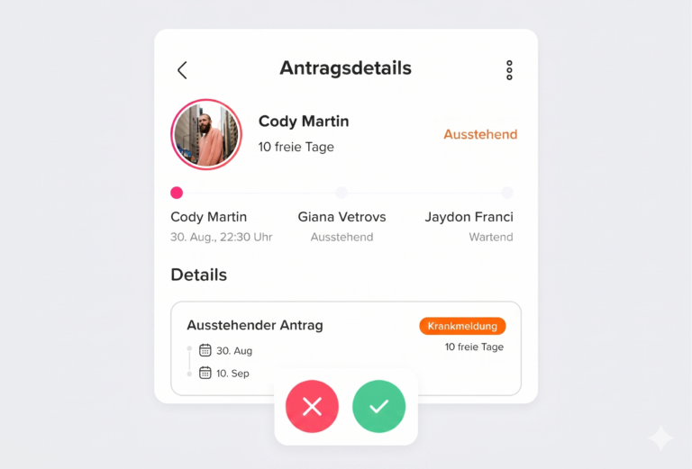 Day Off app feature showing employee leave tracking, PTO management and absence scheduling – Day OffDay Off