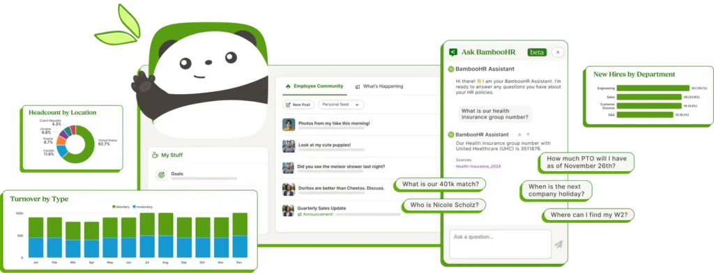 Employee engagement platform with chatbot features