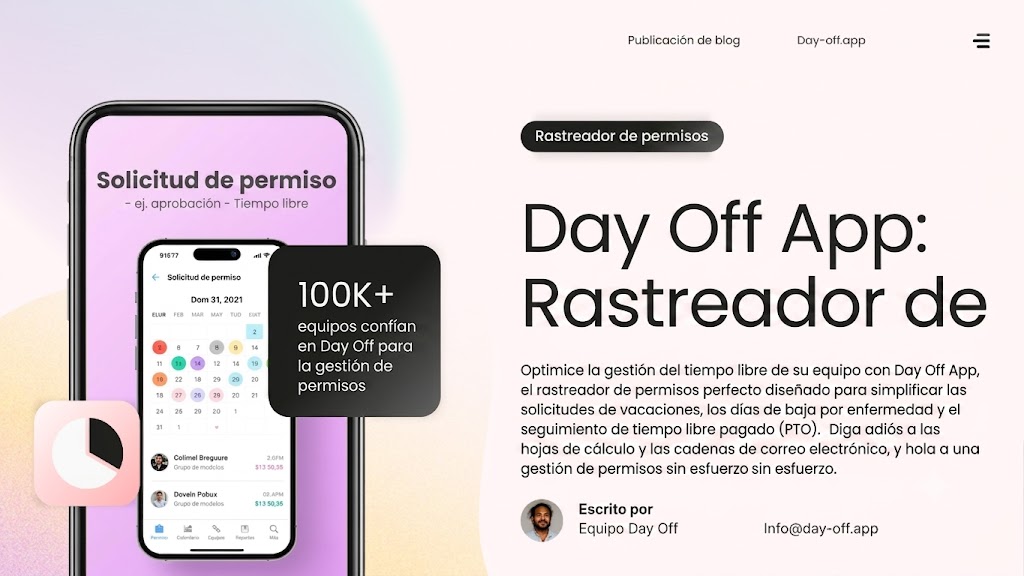 19cc7108 b8a0 45e9 ba0b f899d63356f3 Aplicación Day Off: El rastreador de ausencias perfecto para tu equipo