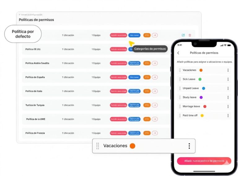 Day Off app feature showing employee leave tracking, PTO management and absence scheduling – Day OffDay Off