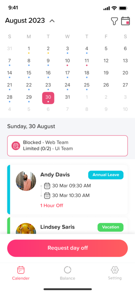 Blocked teams1 709x1536 1 How To Avoid Overlapping Leave Requests