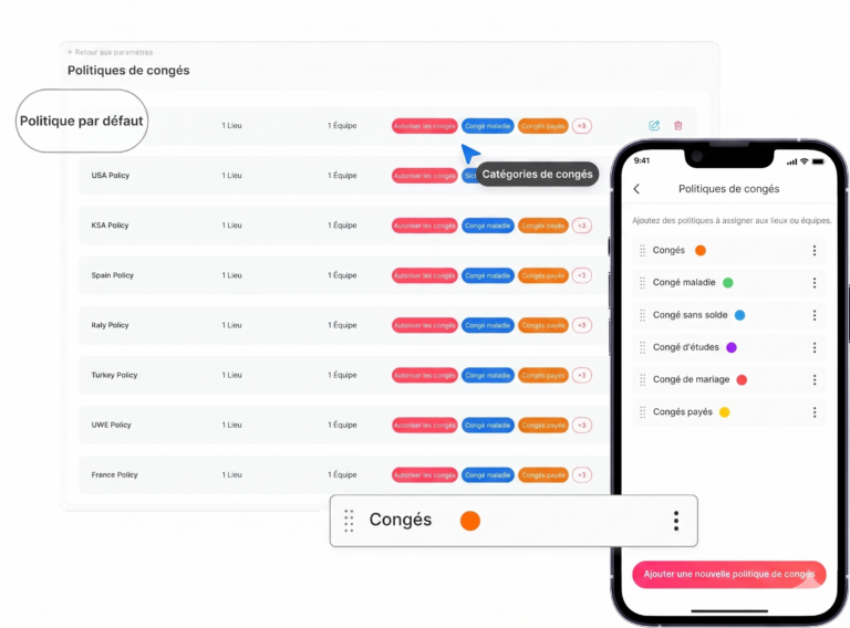 Day Off app feature showing employee leave tracking, PTO management and absence scheduling – Day OffDay Off