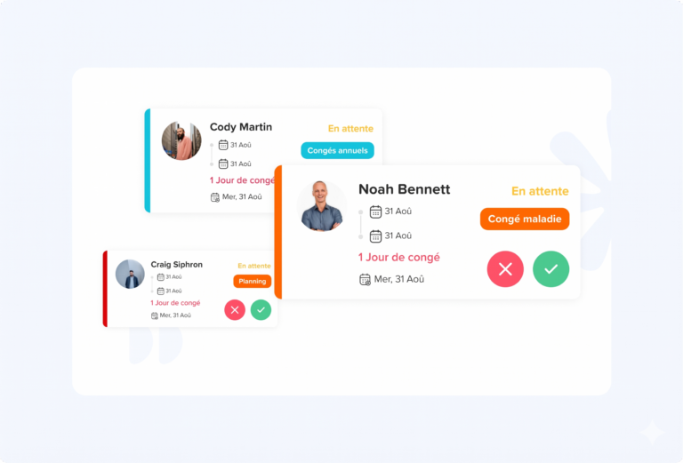 Day Off app feature showing employee leave tracking, PTO management and absence scheduling – Day OffDay Off