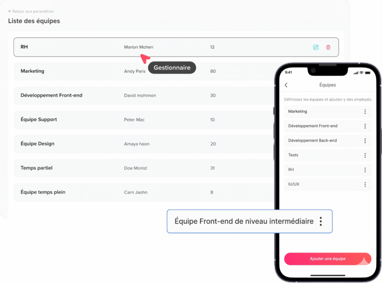 Day Off app feature showing employee leave tracking, PTO management and absence scheduling – Day OffDay Off