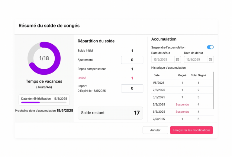 Day Off app feature showing employee leave tracking, PTO management and absence scheduling – Day OffDay Off