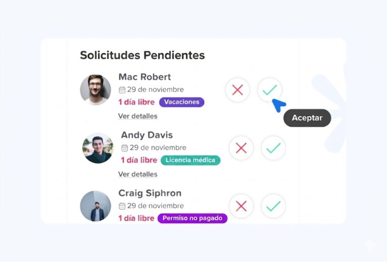 Day Off app feature showing employee leave tracking, PTO management and absence scheduling – Day OffDay Off