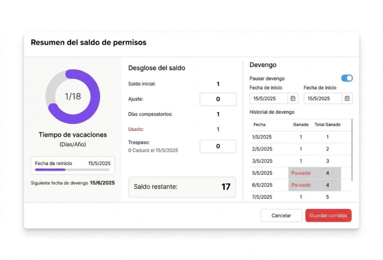Day Off app feature showing employee leave tracking, PTO management and absence scheduling – Day OffDay Off