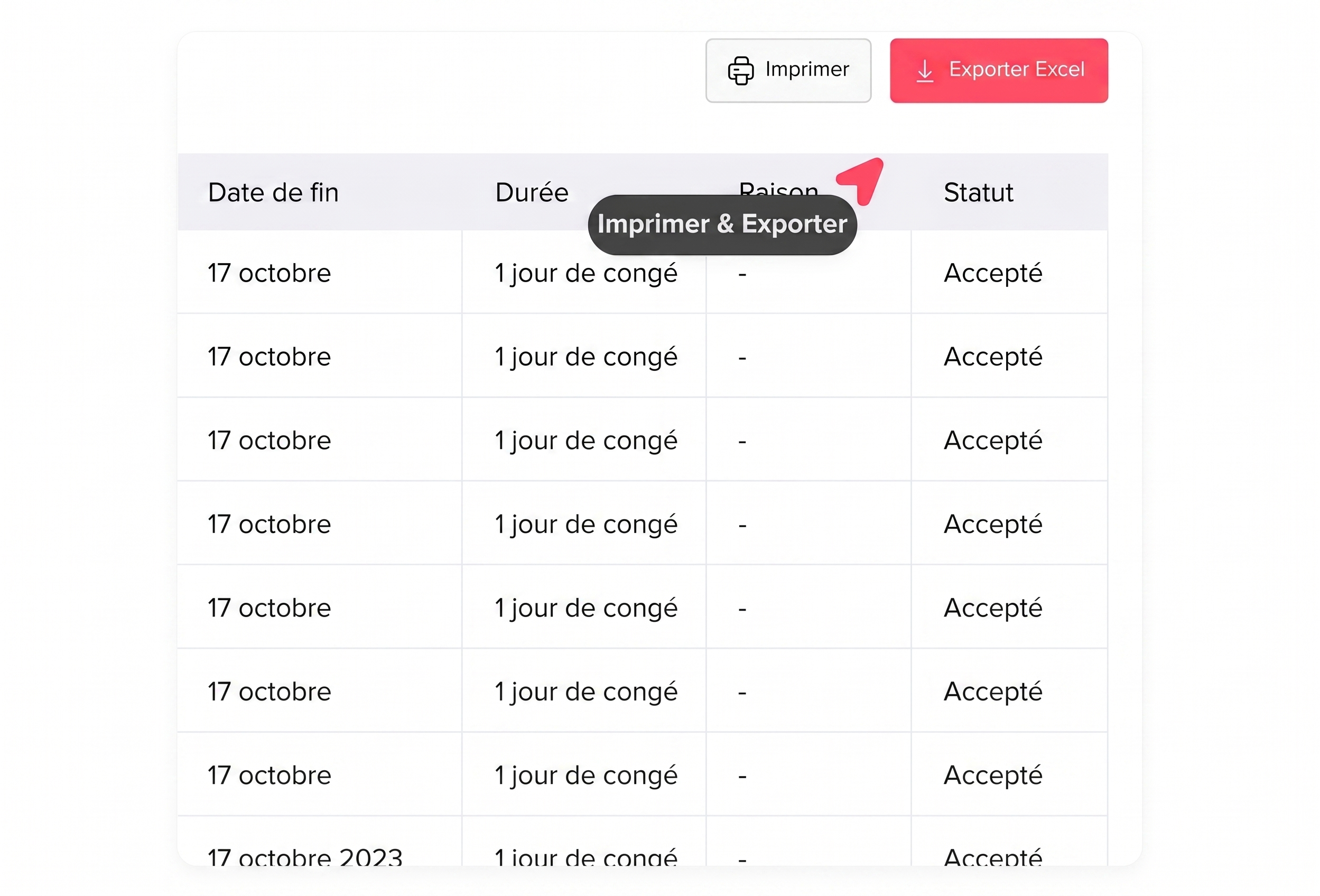 Rapport détaillé