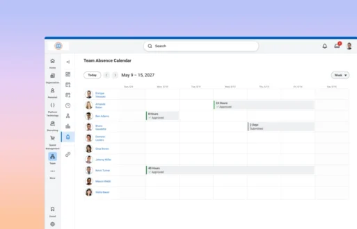 Team absence management view in Day Off showing all employees leave status and upcoming time off – Day OffDay Off