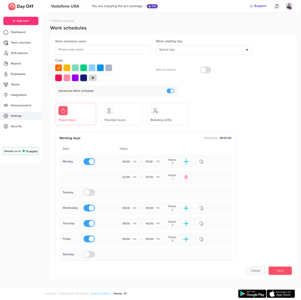 work schedule Fixed hours The Best Free Paid Leave Tracking Tool for Accurate Absence Management