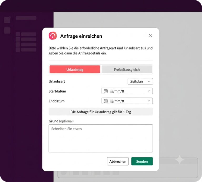 26addb7d 7a31 484a 827b 1cd295ba6ff8 Slack PTO Anfragen: So verwalten Sie Abwesenheiten ohne E-Mail