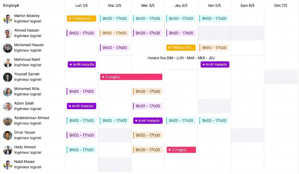 Day Off App Dashboard Screenshot