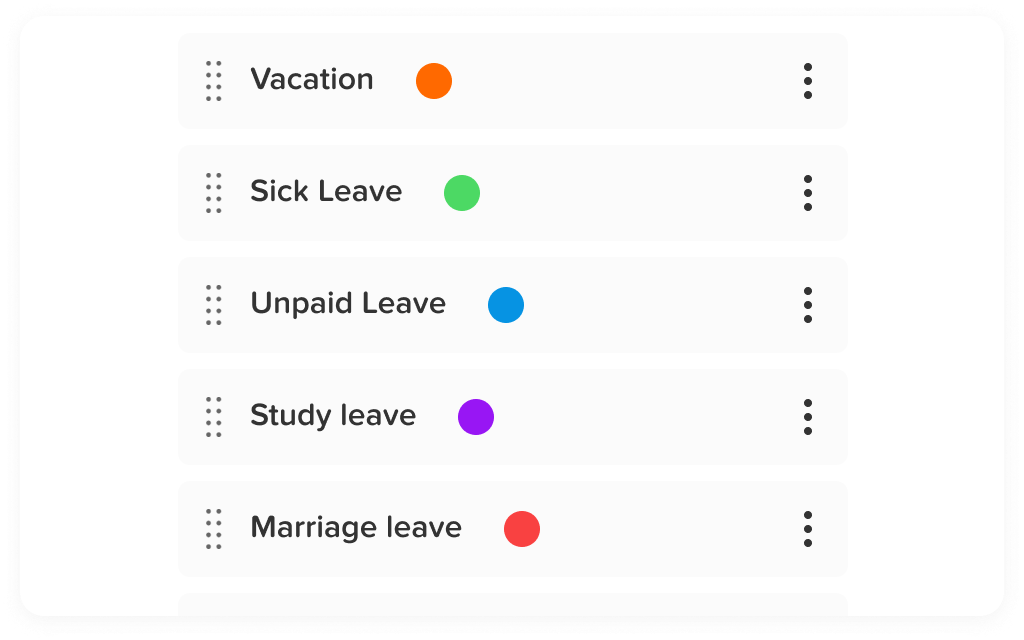 Leave management screen in Day Off app showing employee time off requests, approvals and absence tracking – Day OffDay Off