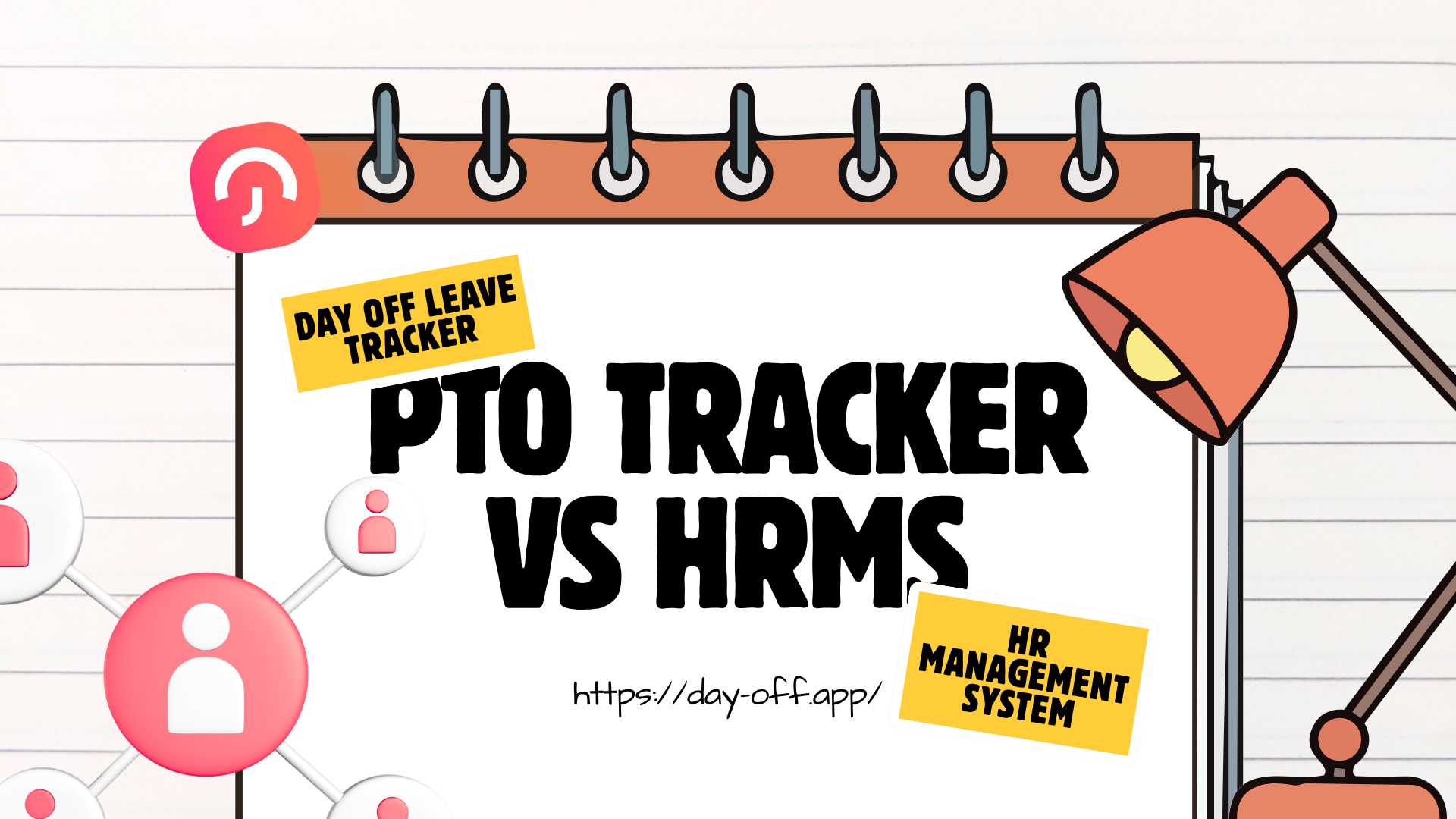 PTO Tracker vs HRMS: Which Is Better for Small Teams? 9 Illustrated blog banner showing a comparison between a PTO tracker and HRMS for managing employee leave, time off requests, and HR processes in small teams.