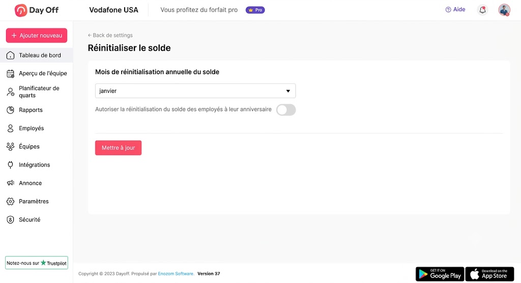 Simplifiez la gestion et la réinitialisation des soldes de congés de vos équipes