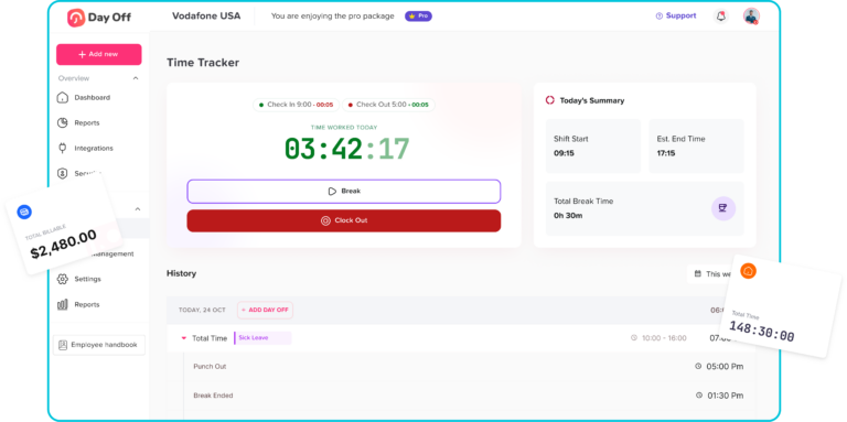 Time tracker image 2 Best Time Attendance System: How to Choose the Right Solution for Your Business