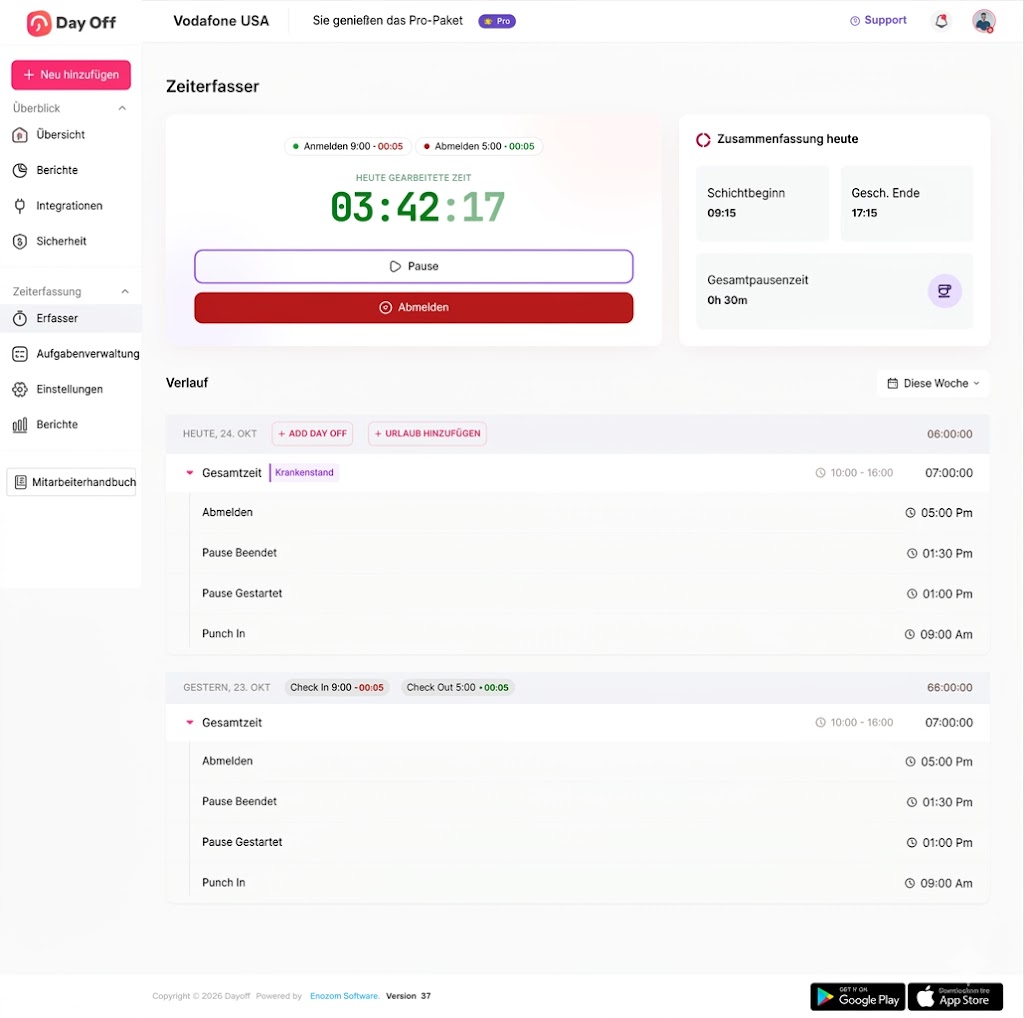 f66da972 0e5c 44c0 9fb6 5dfea5855fd4 Stempeluhr-App für Mitarbeiter: Eine intelligentere Methode zur Erfassung von Arbeitsstunden und Urlaubstagen