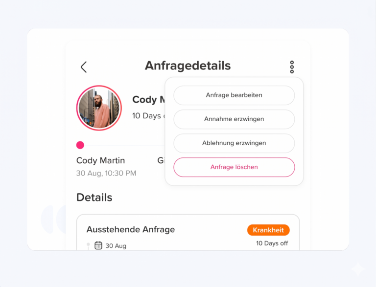 request management Mitarbeiterverfügbarkeit in Echtzeit: Wissen, wer arbeitet, abwesend oder im Urlaub ist