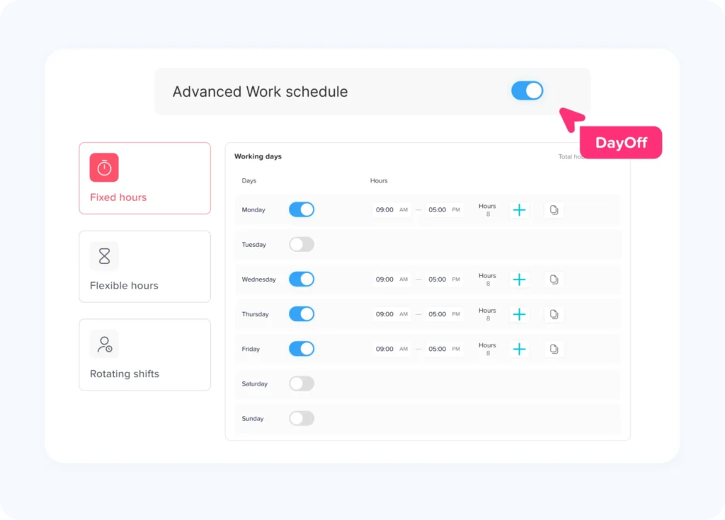 work schedule 2048x1469 1 Time Attendance Tracker To Manage Work Hours And PTO