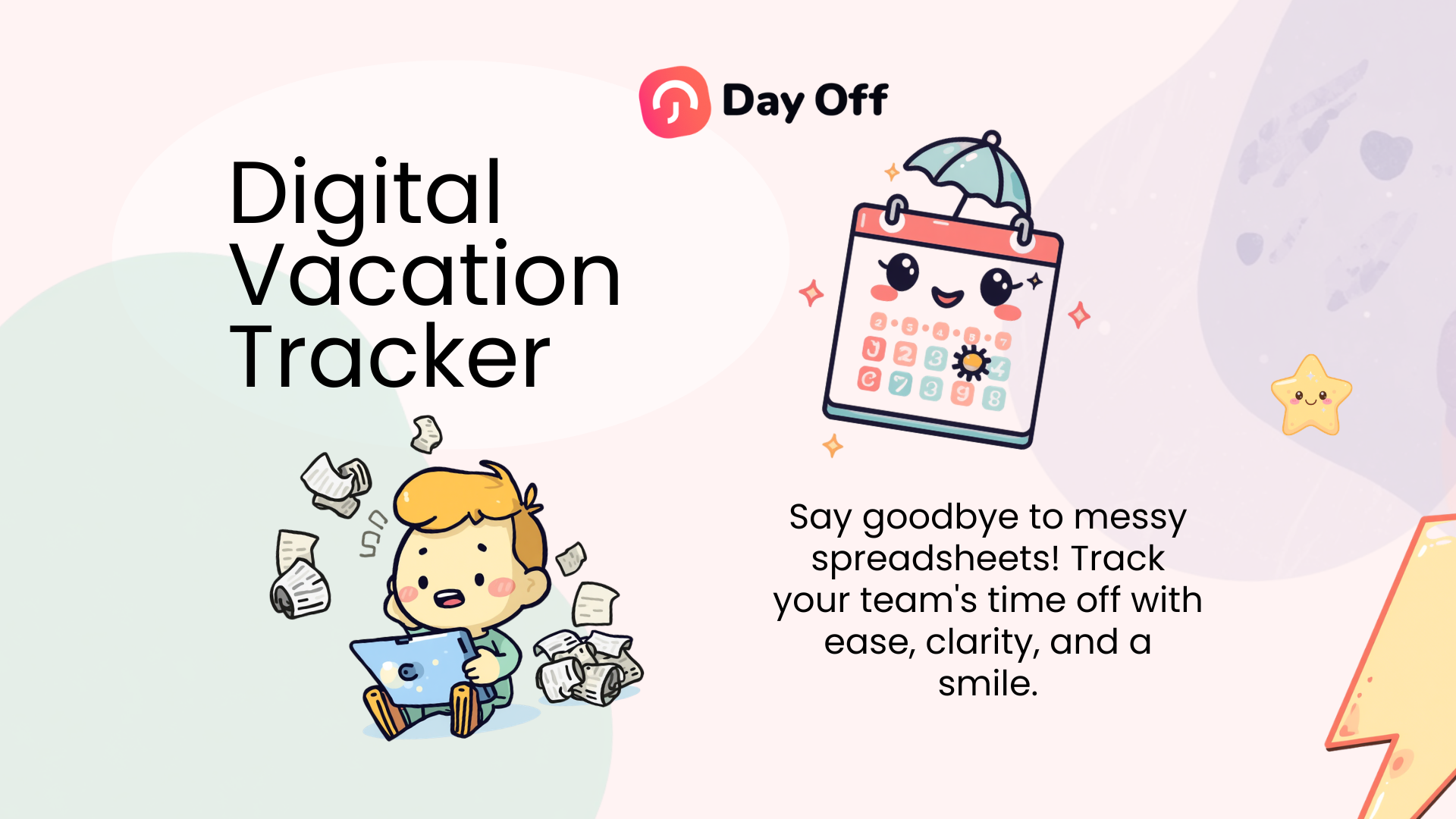 Rastreador Digital de Vacaciones para Reemplazar Hojas de Cálculo 7 Digital Vacation Tracker by Day Off for replacing messy spreadsheets and tracking team time off.