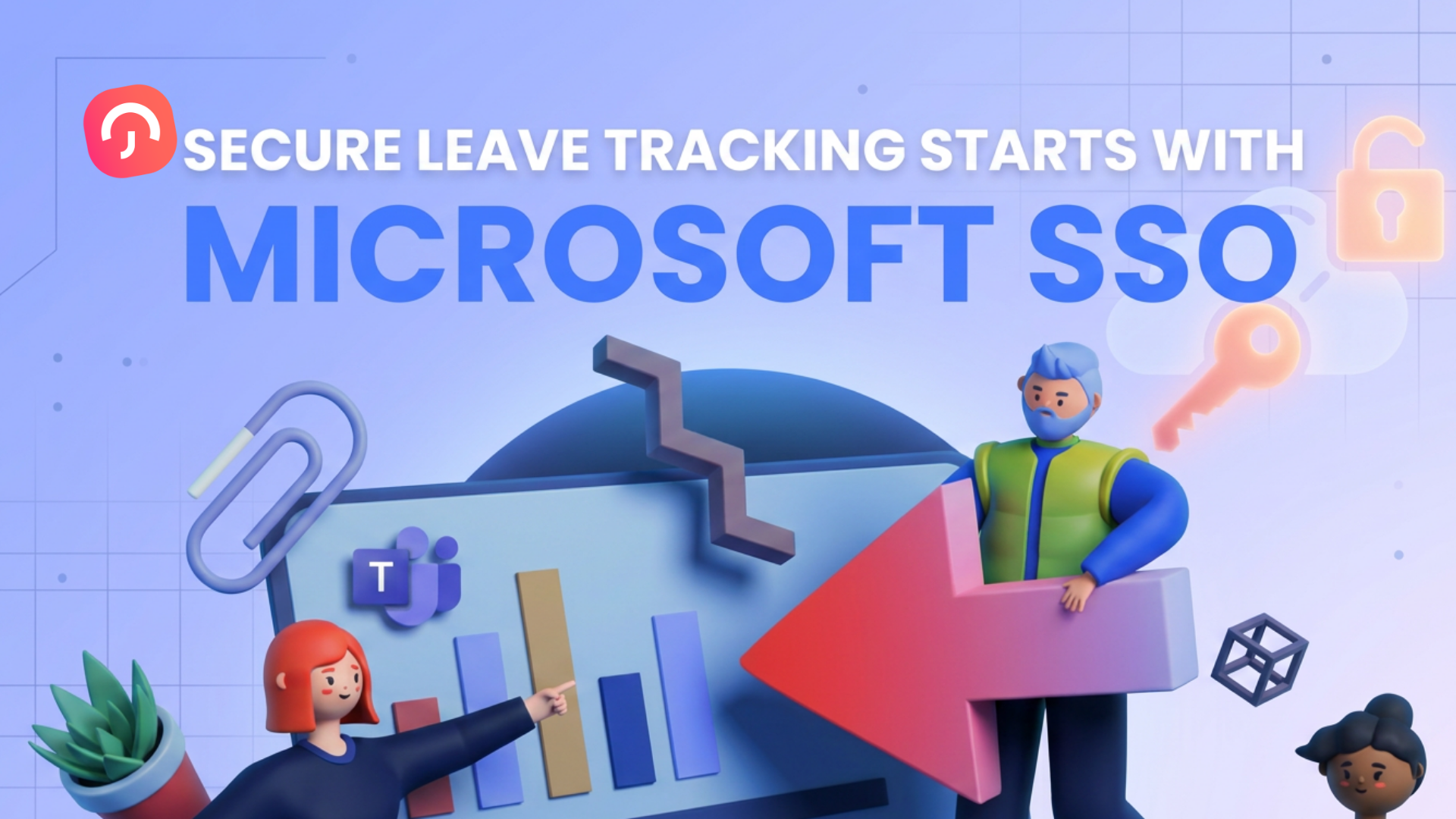 Yellow and Blue Cute Welcome to the Team Microsoft Teams Background 1 SSO for HR Software: Why Microsoft Login Makes Leave Tracking Safer