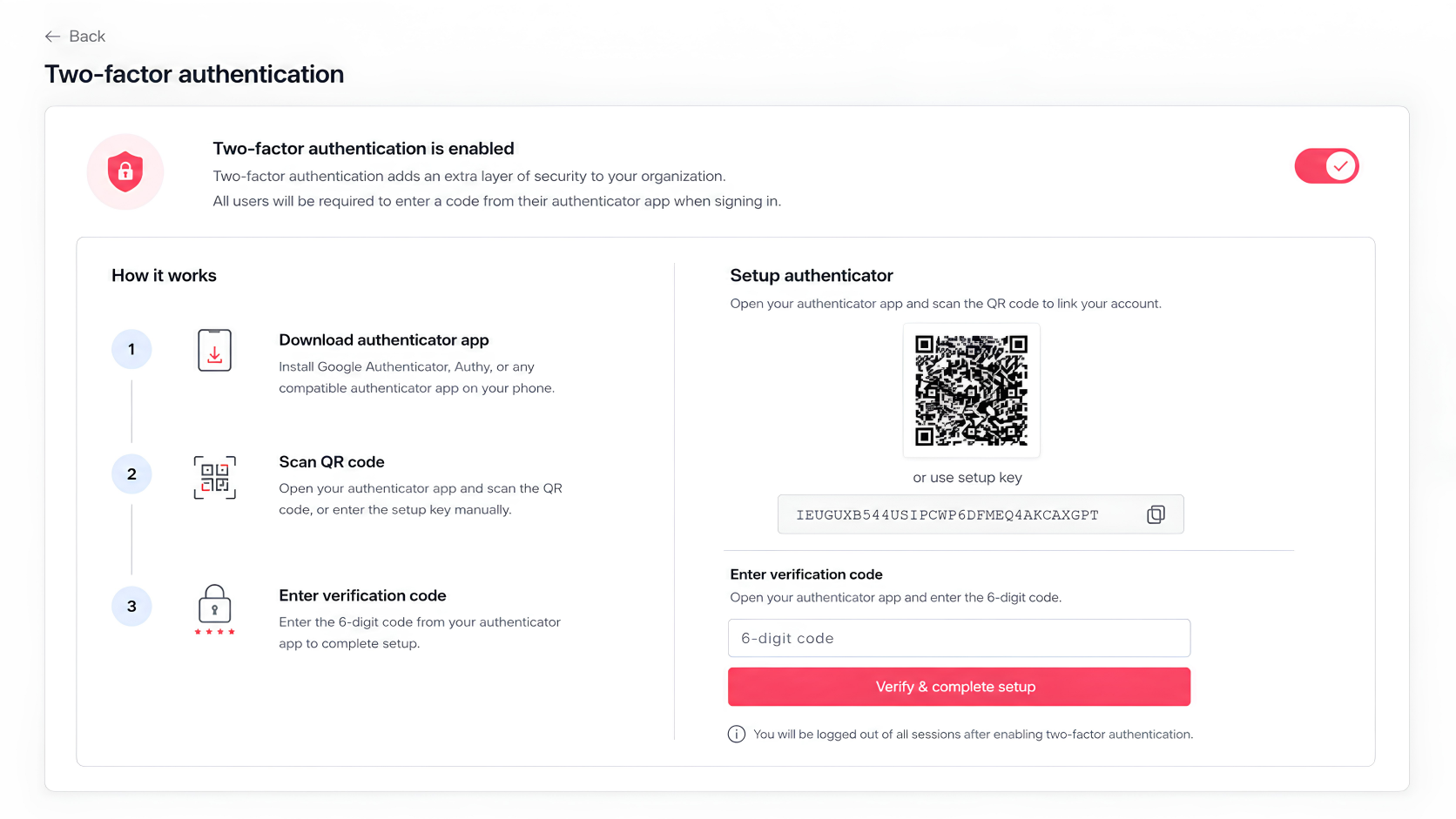2FA 2 Two-Factor Authentication