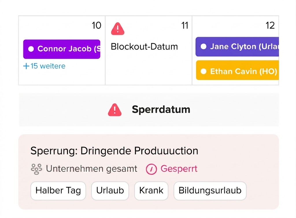 61ec25b8 0835 4414 9bac b1ba83de6765 PTO-Anträge während Blackout-Zeiträumen: Ausnahmen, Grenzen und Genehmigungsregeln