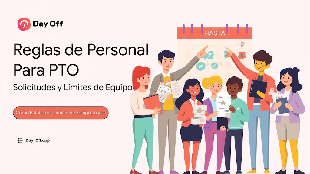 Reglas de Personal para Solicitudes de PTO: Cómo Establecer Límites de Equipo 7 Infografía sobre cómo establecer límites de equipo justos para las solicitudes de tiempo libre remunerado (PTO).