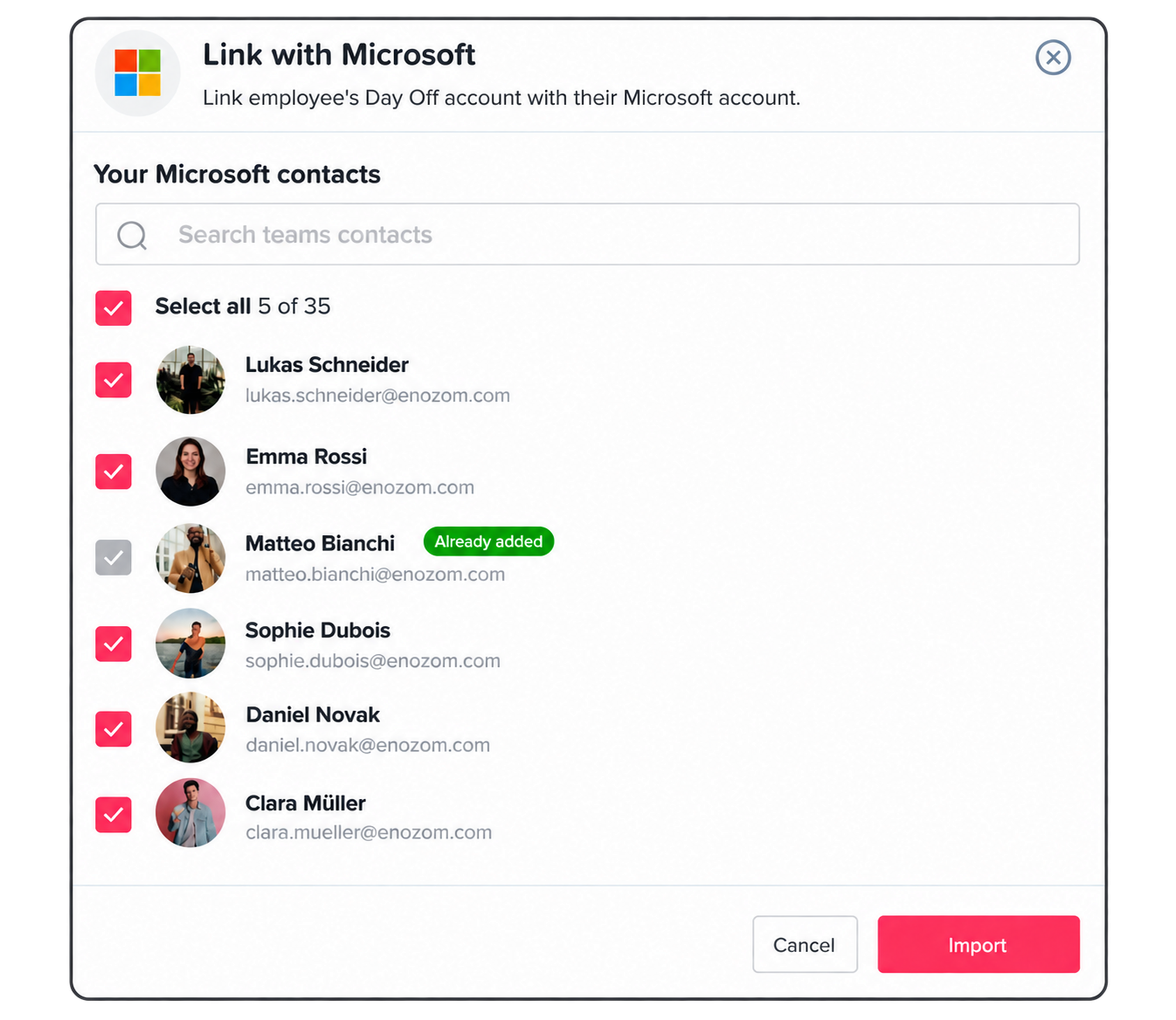 Link Employee Accounts with Microsoft Single Sign On (SSO)