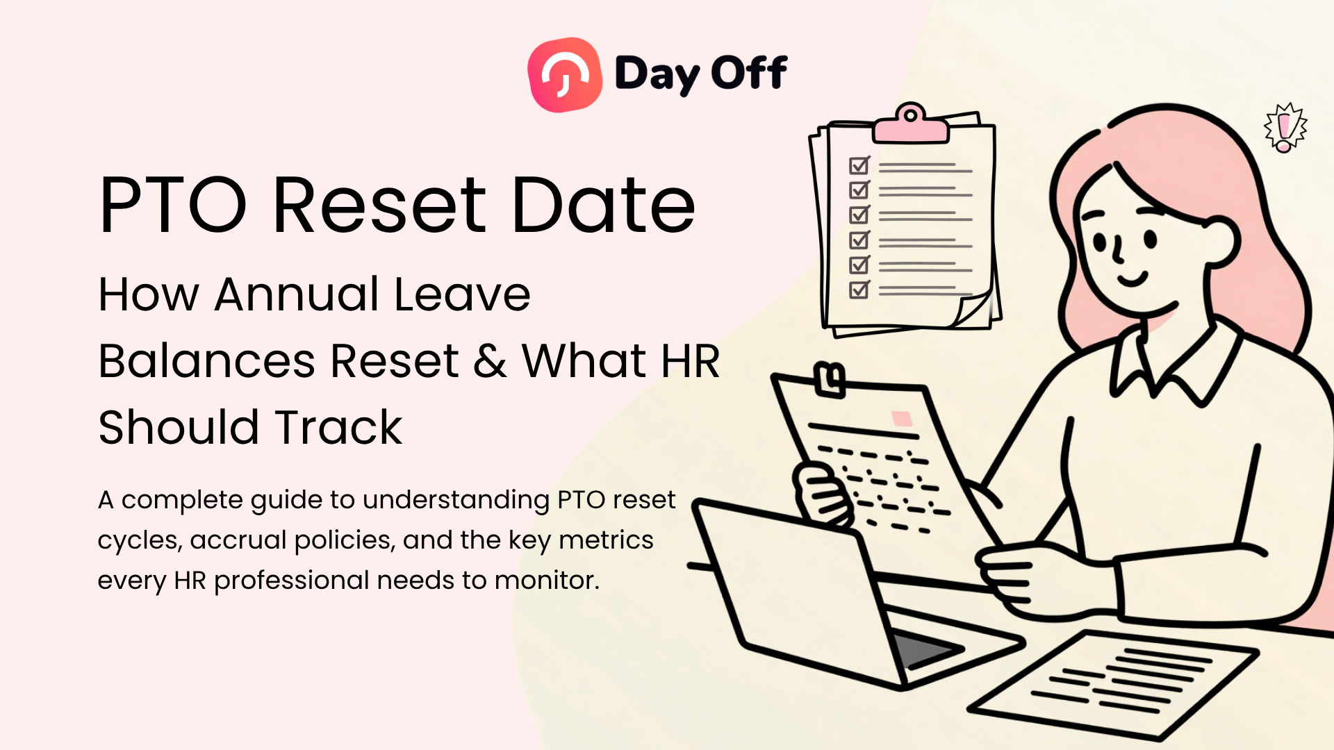 HR professional reviewing a PTO reset date and annual leave balances.
