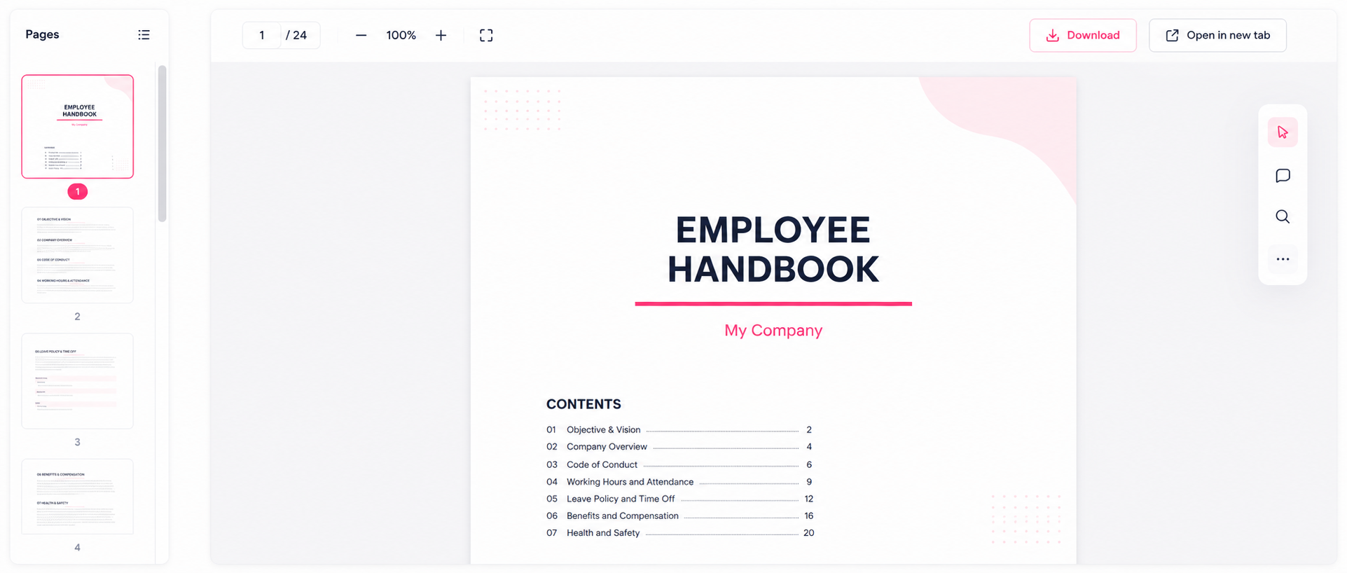 Review employee handbook Employee Handbook
