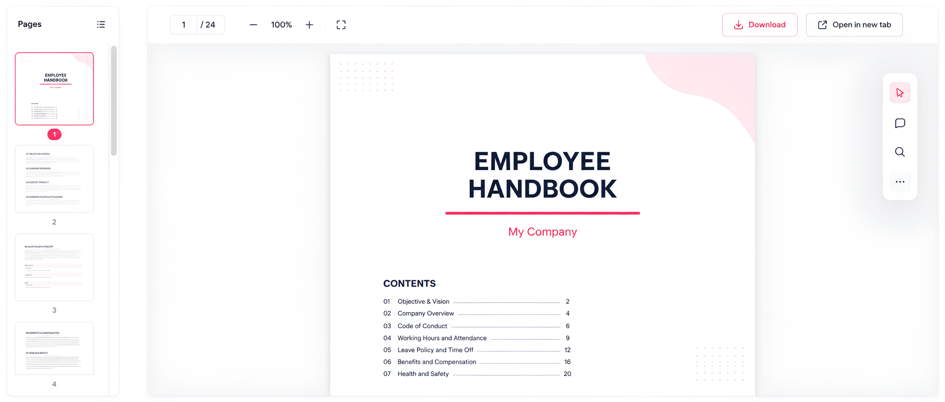 download employee handbook Employee Handbook
