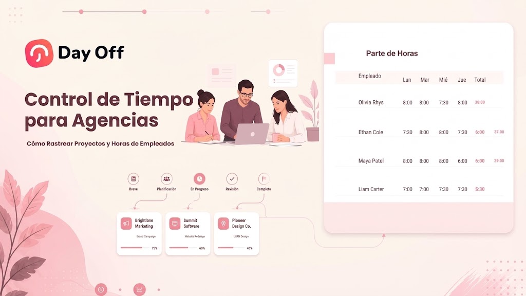 Control de tiempo para agencias: cómo hacer seguimiento de proyectos y horas de los empleados