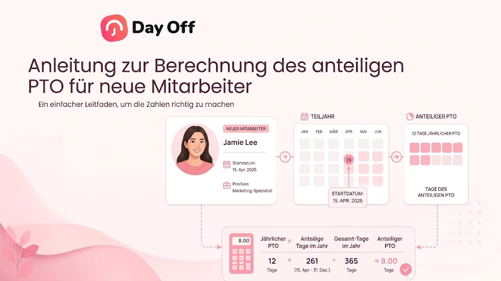 Anteiligen Urlaubsanspruch für neue Mitarbeiter berechnen: So geht’s