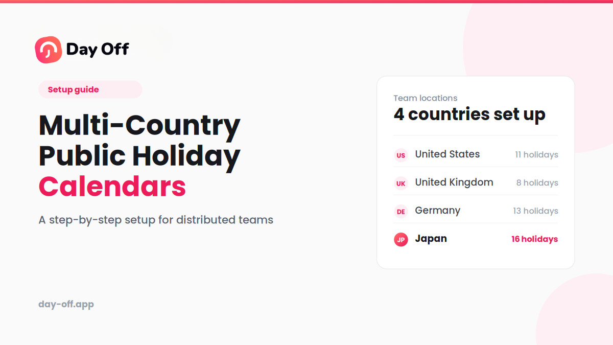 How to Set Up a Multi-Country Public Holiday Calendar