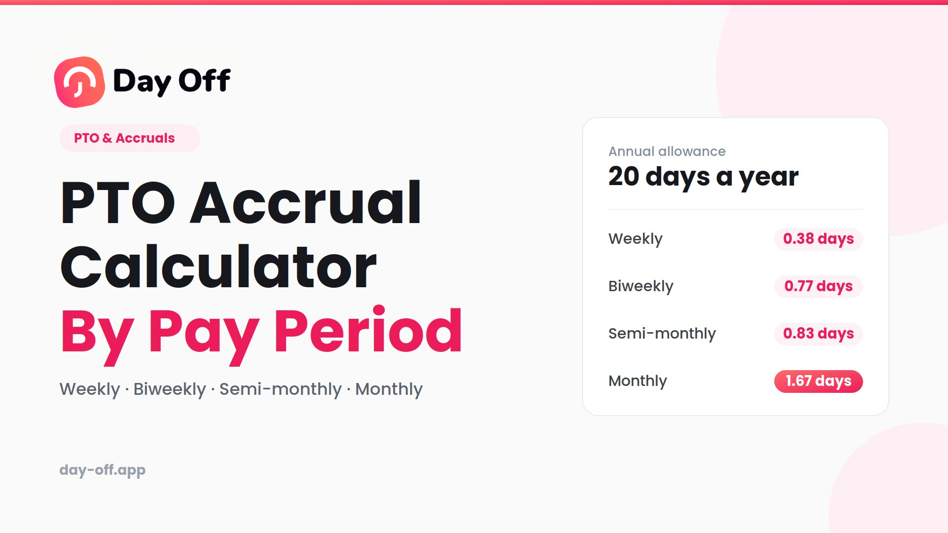 PTO Accrual Calculator by Pay Period PTO Accrual Calculator by Pay Period: Calculate PTO Earned Each Paycheck