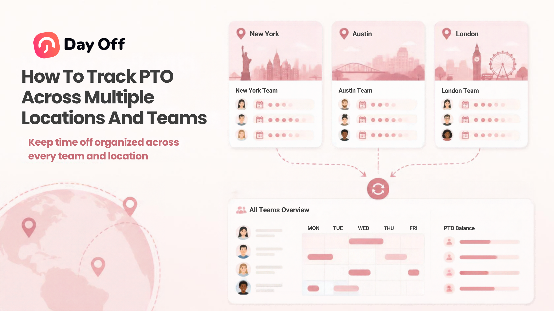 Track PTO across multiple locations and teams with centralized leave balances and schedules.